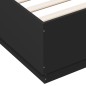 vidaXL Estructura cama con luces LED madera ingeniería negro 120x200cm vidaXL Estructura cama con luces LED madera ingeniería negro 120x200cm