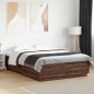 vidaXL Estructura de cama madera de ingeniería marrón roble 150x200 cm vidaXL Estructura de cama madera de ingeniería marrón roble 150x200 cm
