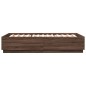vidaXL Estructura de cama madera de ingeniería marrón roble 150x200 cm vidaXL Estructura de cama madera de ingeniería marrón roble 150x200 cm