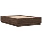 vidaXL Estructura de cama madera de ingeniería marrón roble 150x200 cm vidaXL Estructura de cama madera de ingeniería marrón roble 150x200 cm