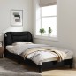 vidaXL Estructura de cama con luces LED tela negro 90x190 cm vidaXL Estructura de cama con luces LED tela negro 90x190 cm