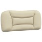 vidaXL Estructura de cama con luces LED tela crema 80x200 cm