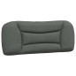 vidaXL Estructura de cama con luces LED tela gris oscuro 100x200 cm