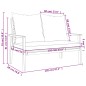 vidaXL Banco sofá de jardín con cojines madera maciza de acacia 120 cm vidaXL Banco sofá de jardín con cojines madera maciza de acacia 120 cm