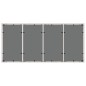 vidaXL Mesa de jardín superficie de vidrio ratán PE blanco 190x90x75cm vidaXL Mesa de jardín superficie de vidrio ratán PE blanco 190x90x75cm