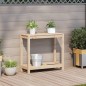 vidaXL Mesa de plantación con estante madera maciza pino 82,5x35x75 cm vidaXL Mesa de plantación con estante madera maciza pino 82,5x35x75 cm