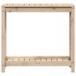 vidaXL Mesa de plantación con estante madera maciza pino 82,5x35x75 cm vidaXL Mesa de plantación con estante madera maciza pino 82,5x35x75 cm