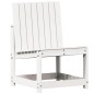 vidaXL Juego de muebles de jardín 3 pzas madera maciza de pino blanco vidaXL Juego de muebles de jardín 3 pzas madera maciza de pino blanco