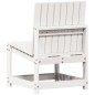 vidaXL Juego de muebles de jardín 3 pzas madera maciza de pino blanco vidaXL Juego de muebles de jardín 3 pzas madera maciza de pino blanco