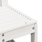 vidaXL Juego de muebles de jardín 3 pzas madera maciza de pino blanco vidaXL Juego de muebles de jardín 3 pzas madera maciza de pino blanco