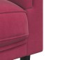 vidaXL Sillón con cojín terciopelo rojo tinto vidaXL Sillón con cojín terciopelo rojo tinto
