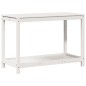 vidaXL Mesa de plantación con estante madera pino blanco 108x50x75 cm vidaXL Mesa de plantación con estante madera pino blanco 108x50x75 cm