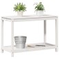 vidaXL Mesa de plantación con estante madera pino blanco 108x50x75 cm vidaXL Mesa de plantación con estante madera pino blanco 108x50x75 cm