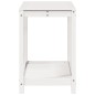 vidaXL Mesa de plantación con estante madera pino blanco 108x50x75 cm vidaXL Mesa de plantación con estante madera pino blanco 108x50x75 cm