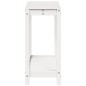 vidaXL Mesa de plantación con estante madera pino blanco 108x35x75 cm