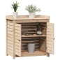 vidaXL Mesa de plantación con estantes madera pino 82,5x50x86,5 cm vidaXL Mesa de plantación con estantes madera pino 82,5x50x86,5 cm
