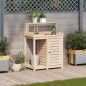 vidaXL Mesa de plantación con estantes madera pino 82,5x50x109,5 cm vidaXL Mesa de plantación con estantes madera pino 82,5x50x109,5 cm