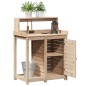 vidaXL Mesa de plantación con estantes madera pino 82,5x50x109,5 cm vidaXL Mesa de plantación con estantes madera pino 82,5x50x109,5 cm