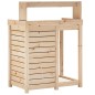vidaXL Mesa de plantación con estantes madera pino 82,5x50x109,5 cm vidaXL Mesa de plantación con estantes madera pino 82,5x50x109,5 cm