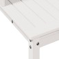 vidaXL Mesa plantación con estantes madera pino blanco 82,5x50x109,5cm