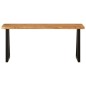 vidaXL Banco con borde natural de madera de acacia maciza 105 cm vidaXL Banco con borde natural de madera de acacia maciza 105 cm