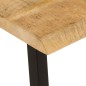 vidaXL Banco con borde natural de madera de mango maciza 105 cm