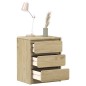 vidaXL Mesita de noche SAUDA madera de pino maciza roble 44x35x56 cm vidaXL Mesita de noche SAUDA madera de pino maciza roble 44x35x56 cm