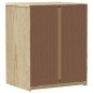 vidaXL Mesita de noche SAUDA madera de pino maciza roble 44x35x56 cm vidaXL Mesita de noche SAUDA madera de pino maciza roble 44x35x56 cm