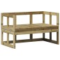 vidaXL Banco sofá de jardín extensible madera de pino impregnada vidaXL Banco sofá de jardín extensible madera de pino impregnada