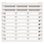 vidaXL Mesa alta de bar de jardín madera pino blanco 113,5x50x103 cm vidaXL Mesa alta de bar de jardín madera pino blanco 113,5x50x103 cm