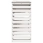 vidaXL Mesa alta de bar de jardín madera pino blanco 113,5x50x103 cm vidaXL Mesa alta de bar de jardín madera pino blanco 113,5x50x103 cm