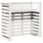 vidaXL Mesa alta de bar de jardín madera pino blanco 113,5x50x103 cm vidaXL Mesa alta de bar de jardín madera pino blanco 113,5x50x103 cm