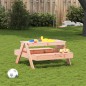 vidaXL Mesa de pícnic para niños madera maciza Douglas 88x97x52 cm vidaXL Mesa de pícnic para niños madera maciza Douglas 88x97x52 cm