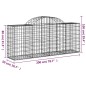 vidaXL Cestas de gaviones 7 uds forma de arco hierro 200x50x80/100 cm vidaXL Cestas de gaviones 7 uds forma de arco hierro 200x50x80/100 cm