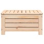 vidaXL Taburete de jardín con cojín madera maciza de pino