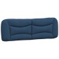 vidaXL Estructura de cama con luces LED tela azul 160x200 cm