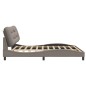 vidaXL Estructura de cama con luces LED tela gris taupe 200x200 cm vidaXL Estructura de cama con luces LED tela gris taupe 200x200 cm