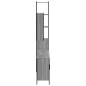 vidaXL Set de armario de baño 4 pzas madera contrachapada gris sonoma vidaXL Set de armario de baño 4 pzas madera contrachapada gris sonoma