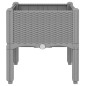 vidaXL Jardinera con patas PP gris claro 40x40x42 cm vidaXL Jardinera con patas PP gris claro 40x40x42 cm