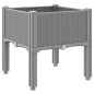 vidaXL Jardinera con patas PP gris claro 40x40x42 cm vidaXL Jardinera con patas PP gris claro 40x40x42 cm
