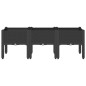 vidaXL Jardinera con patas PP negro 120x40x42 cm vidaXL Jardinera con patas PP negro 120x40x42 cm