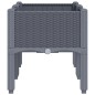 vidaXL Jardinera con patas PP gris 80x40x42 cm vidaXL Jardinera con patas PP gris 80x40x42 cm