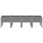 vidaXL Jardinera con patas PP gris claro 160x40x42 cm vidaXL Jardinera con patas PP gris claro 160x40x42 cm