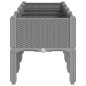 vidaXL Jardinera con patas PP gris claro 160x40x42 cm vidaXL Jardinera con patas PP gris claro 160x40x42 cm