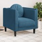 vidaXL Sillón con cojín terciopelo azul vidaXL Sillón con cojín terciopelo azul