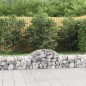 vidaXL Cestas de gaviones 2 uds forma de arco hierro 200x50x40/60 cm vidaXL Cestas de gaviones 2 uds forma de arco hierro 200x50x40/60 cm