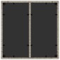 vidaXL Mesa de jardín superficie vidrio ratán PE gris claro 90x90x75cm