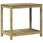 vidaXL Mesa plantación con estante madera pino impregnada 82,5x50x75cm
