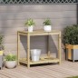 vidaXL Mesa plantación con estante madera pino impregnada 82,5x50x75cm