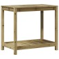 vidaXL Mesa plantación con estante madera pino impregnada 82,5x50x75cm